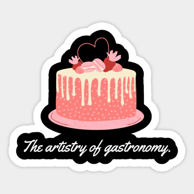 The artistry of gastronomy. Sticker by Nour